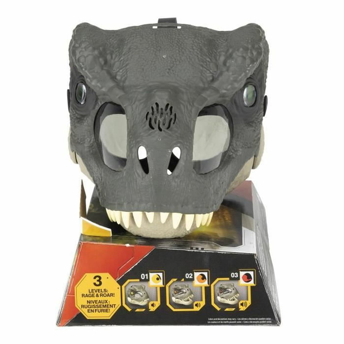 Mattel Masque Deluxe Tyrannosaure Rex Jurassic World avec Yeux LED et Sons Mattel Masque Deluxe Tyrannosaure Rex Jurassic World avec Yeux LED et Sons