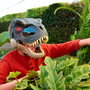 MATTEL Jurassic World Masque Déguisement T-Rex Dinosaurio Deluxe avec Yeux LED et Rugissements pour Enfants 4+ Réf. JCH04