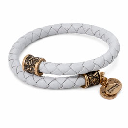 Alex And Ani Pulsera en Cuir Blanc VW453RG 20cm