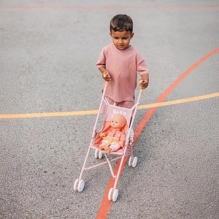 Baby Nurse Poussette Canne Smoby pour Poupon - Léger, Pliable Facilement, Pratique - Convient à partir de 2 ans