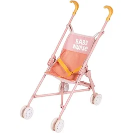 Baby Nurse Poussette canne rose pour poupon