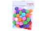 Innspiro Pompons en polypropylène mix de couleurs 50mm 50u