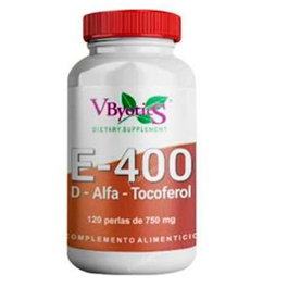 VBYOTICS Vitamine E 400 UI 120 Perles Antioxydant Complément Alimentaire