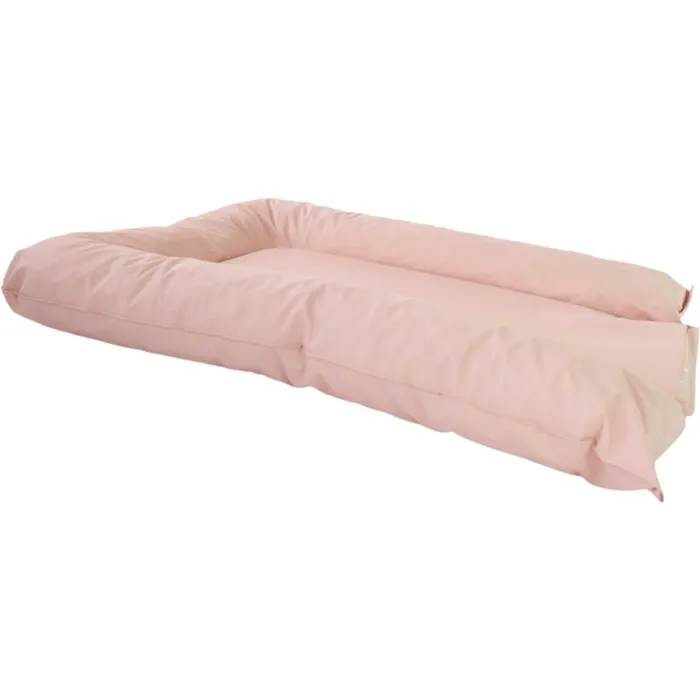 Tineo TINEO - FLOCONS - Matelas à langer PVC Rose poudre 50x70 cm, confortable et sécurisant, mousse moelleuse, bords rehaussés, imperméable
