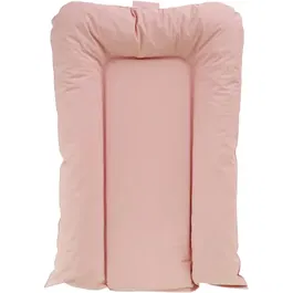 Tineo TINEO - FLOCONS - Matelas à langer PVC Rose poudre 50x70 cm, confortable et sécurisant, mousse moelleuse, bords rehaussés, imperméable