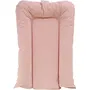 Tineo TINEO - FLOCONS - Matelas à langer PVC Rose poudre 50x70 cm, confortable et sécurisant, mousse moelleuse, bords rehaussés, imperméable