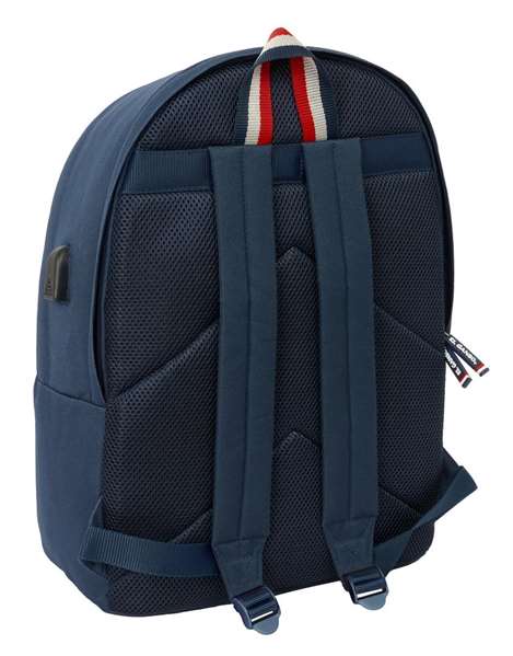 Safta Sac à dos double pour ordinateur portable 15,6 pouces avec port USB, modèle Eclipse, dimensions 31x44x18 cm