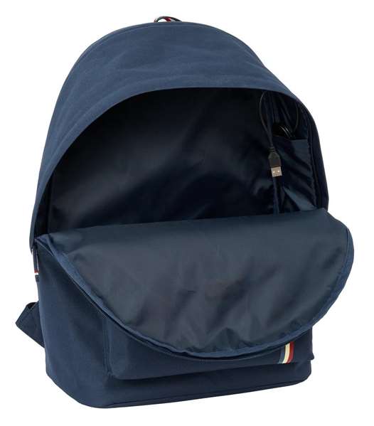 Safta Sac à dos double pour ordinateur portable 15,6 pouces avec port USB, modèle Eclipse, dimensions 31x44x18 cm