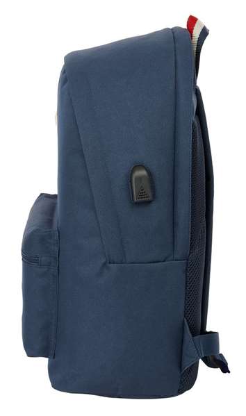 Safta Sac à dos double pour ordinateur portable 15,6 pouces avec port USB, modèle Eclipse, dimensions 31x44x18 cm