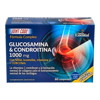 NATURE ESSENTIAL Glucosamine + Chondroïtine + MSM 1000 mg (60 comprimés)