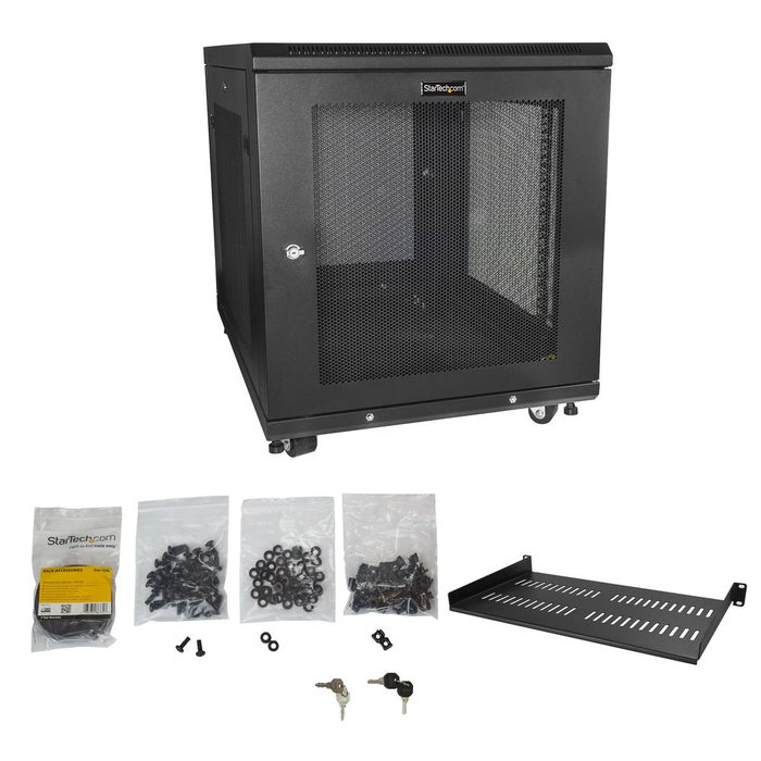 StarTech.com RK1233BKM Armoire Rack 12 Unités 19 Pouces pour Serveurs Réseau AV StarTech.com RK1233BKM Armoire Rack 12 Unités 19 Pouces pour Serveurs Réseau AV