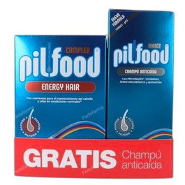 PILFOOD Pack Energy 60 Comprimés + Shampooing Antichute 200 ml Offert - Cure Capillaire et Vitamines