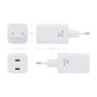 Chargeur mural Aisens ASCH-65W2P039-W Blanc Multicouleur 65 W