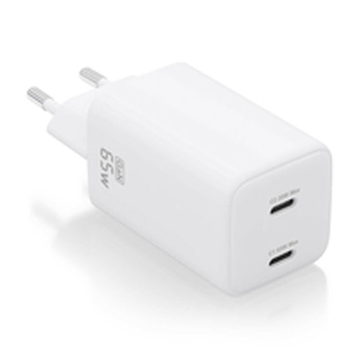 Chargeur mural Aisens ASCH-65W2P039-W Blanc Multicouleur 65 W