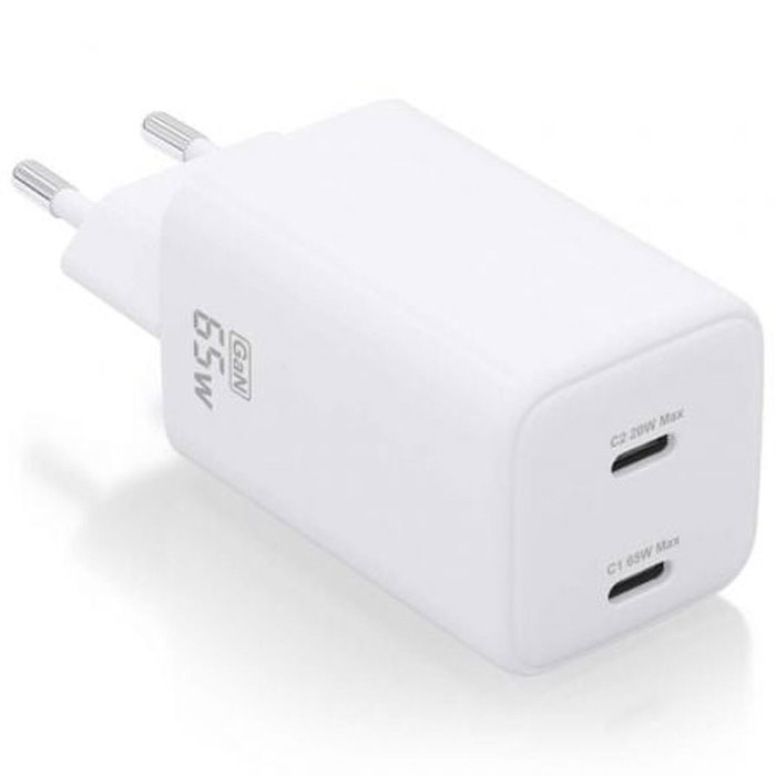 Chargeur mural Aisens ASCH-65W2P039-W Blanc Multicouleur 65 W