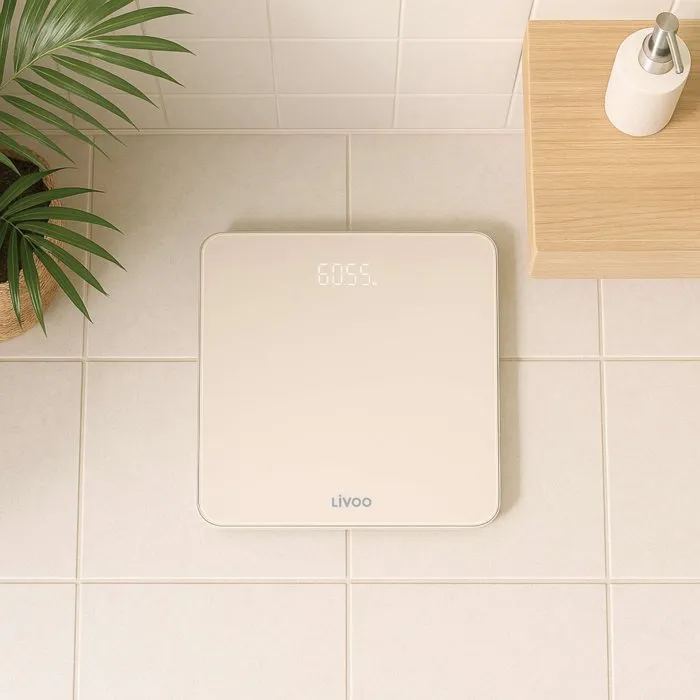 Livoo Pèse-personne électronique DOM524C avec écran LED