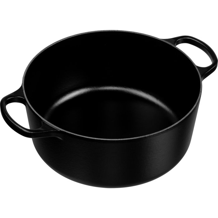 Le Creuset Signature Rôtisseur rond 30 cm noir Le Creuset Signature Rôtisseur rond 30 cm noir