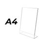 Compossar Expositor A4 en métacrylate transparent 21x29,7 cm 3 mm incliné