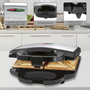CLATRONIC ST 3778 Grille-pain à sandwich noir et inox