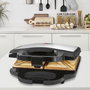 CLATRONIC ST 3778 Grille-pain à sandwich noir et inox