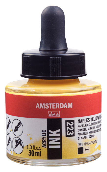Amsterdam Tinta Acrílica Jaune Naples Foncé 223 - 30 ml Amsterdam Tinta Acrílica Jaune Naples Foncé 223 - 30 ml