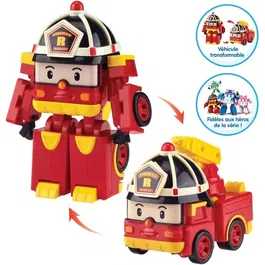 Silverlit Robot Jouet Transformable 2-en-1 Robocar Poli - Roy Robot Pompier - 10 cm - Dès 3 Ans