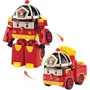 Silverlit Robot Jouet Transformable 2-en-1 Robocar Poli - Roy Robot Pompier - 10 cm - Dès 3 Ans
