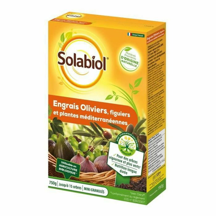 Solabiol Engrais oliviers, figuiers & plantes méditerranéennes 750g