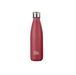 IRISANA Bouteille isotherme en acier inoxydable avec housse néoprène rouge 350 ml
