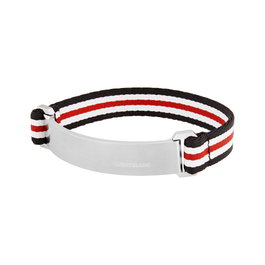 Montblanc Bracelet en Acier Inoxydable Noir MB11878068