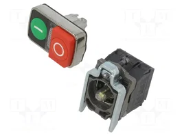 SCHNEIDER ELECTRIC Harmony XB4 Commutateur double 22mm NC + NO rouge/vert LED