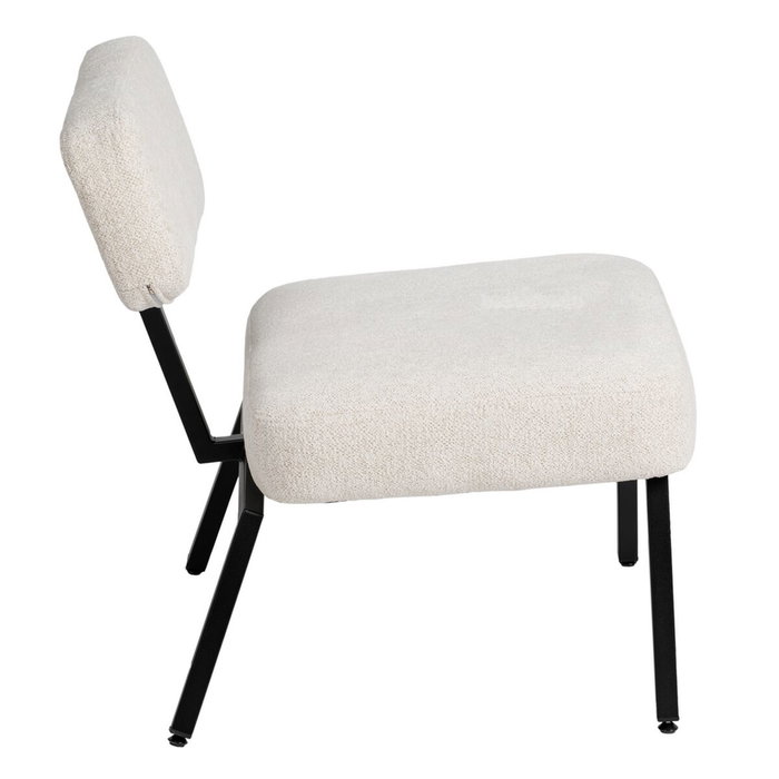 BigBuy Home Chaise Blanc Noir 58 x 59 x 71 cm
