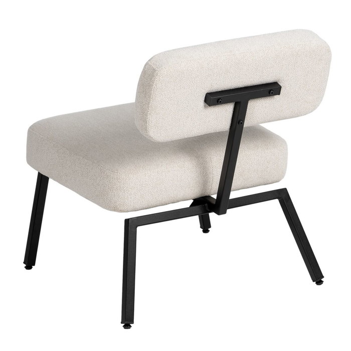 BigBuy Home Chaise Blanc Noir 58 x 59 x 71 cm