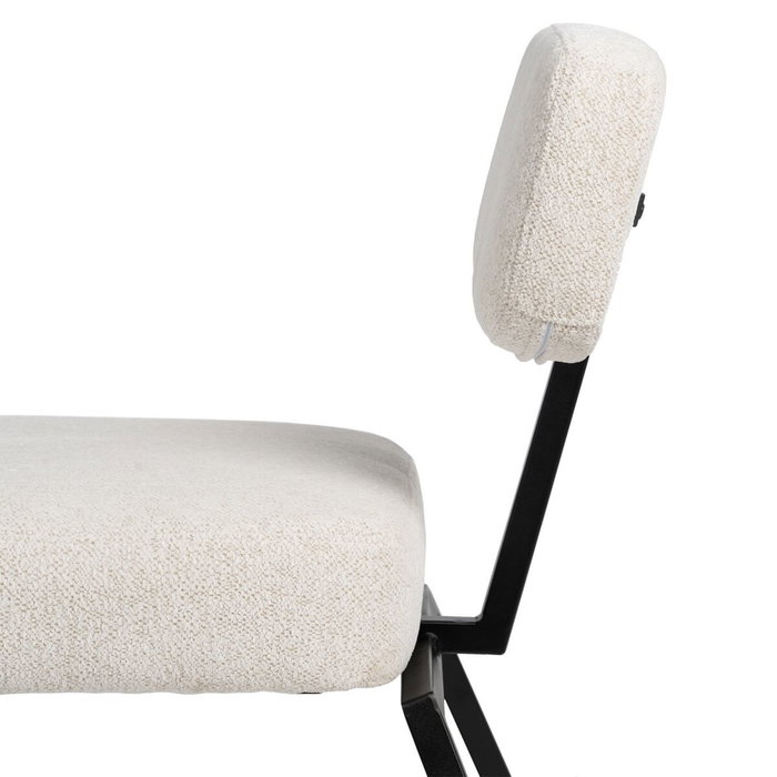 BigBuy Home Chaise Blanc Noir 58 x 59 x 71 cm