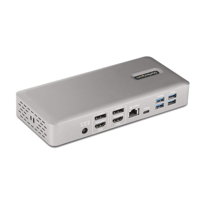 Startech Thunderbolt 4 Station d'accueil 15-en-1, 2x HDMI, 2x DisplayPort, 7x USB, Ethernet 2.5G, Charge 98W, 4 écrans 4K/8K