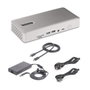 Startech Thunderbolt 4 Station d'accueil 15-en-1, 2x HDMI, 2x DisplayPort, 7x USB, Ethernet 2.5G, Charge 98W, 4 écrans 4K/8K