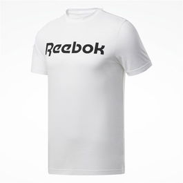 T-shirt à manches courtes homme Reebok Graphic Series Linear Logo Blanc 2XL