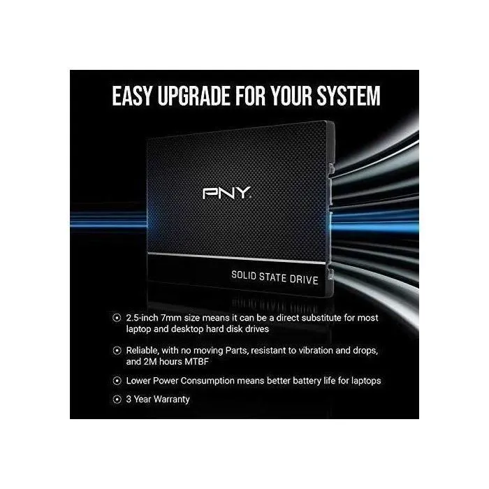 Pny SSD CS900 SATA 2,5 pouces 500 Go PNY0751492629957