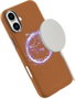 eSTUFF Coque magnétique iPhone 16 INFINITE VENICE - Cuir - Marron