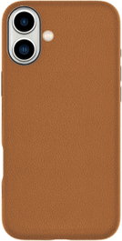 eSTUFF Coque magnétique iPhone 16 INFINITE VENICE - Cuir - Marron