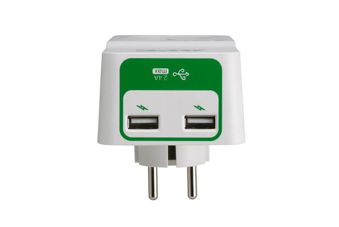 APC Parafoudre essentiel SurgeArrest 1 prise 230V avec 2 ports USB de charge - Protection contre les surtensions et filtrage du bruit