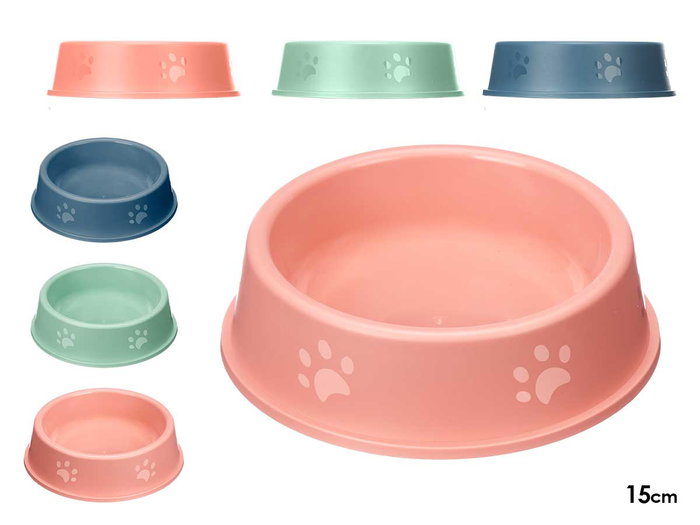 MASCOW Lot de 3 mangeoires en plastique motifs empreintes 15cm MASCOW Lot de 3 mangeoires en plastique motifs empreintes 15cm