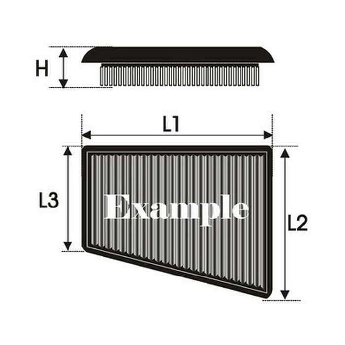 Filtre à air Green Filters P960517 Filtre à air Green Filters P960517