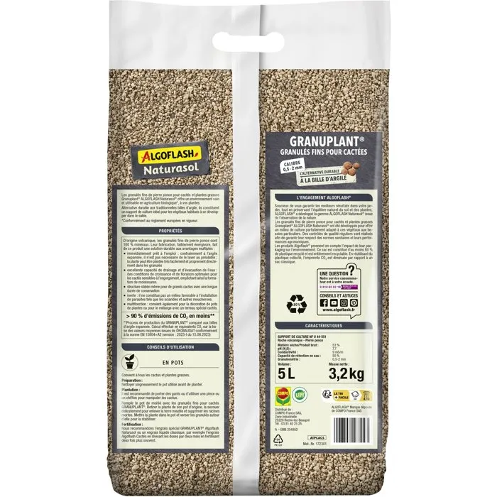 Algoflash Naturasol Granuplant cactus - 5 L Algoflash Naturasol Granuplant cactus - 5 L