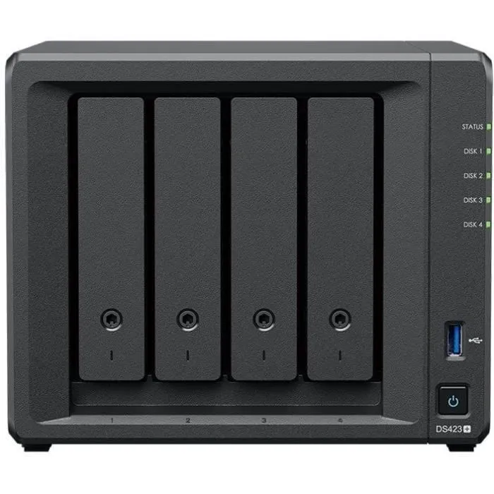 Synology Serveur NAS DS423+ Hub de stockage compact pour données, photos, vidéos et sauvegarde