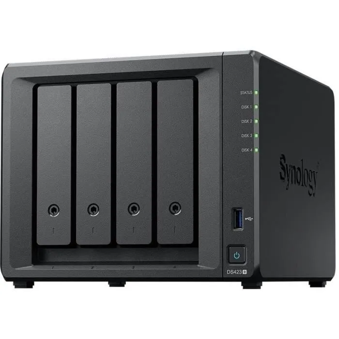 Synology Serveur NAS DS423+ Hub de stockage compact pour données, photos, vidéos et sauvegarde