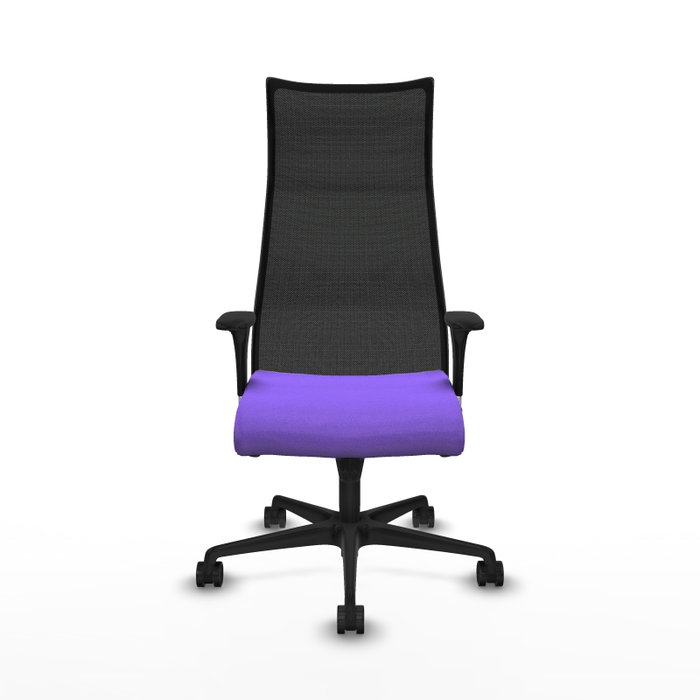 Piqueras y Crespo Chaise de Bureau Albacete Lila et Noir