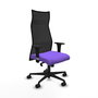 Piqueras y Crespo Chaise de Bureau Albacete Lila et Noir