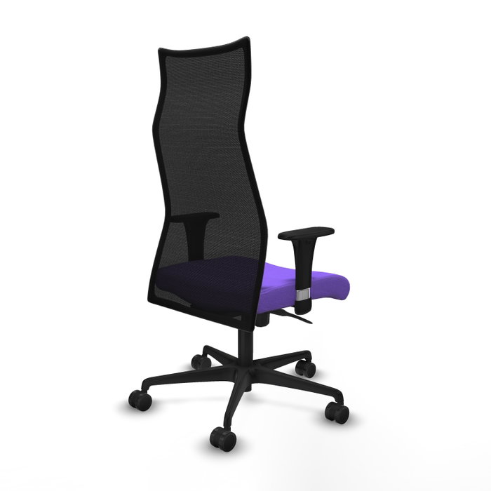 Piqueras y Crespo Chaise de Bureau Albacete Lila et Noir