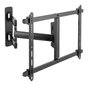 Vivolink Support mural articulé pour écran, Bras moyen VESA 600x400, Inclinaison et rotation, Capacité 50 kg, Aluminium noir